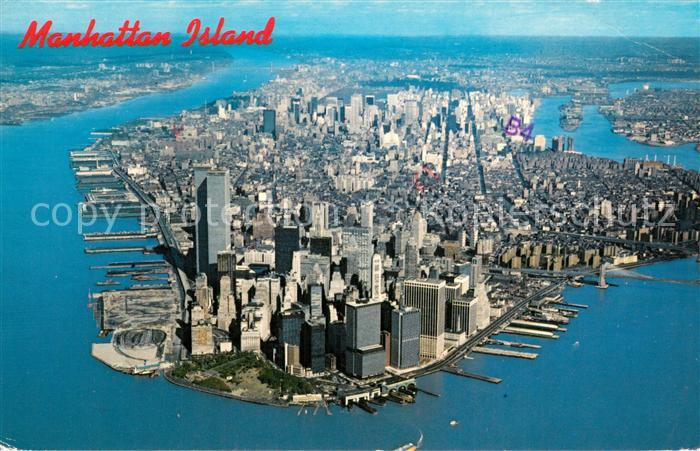 73716695 New York City Manhattan Island aerial view