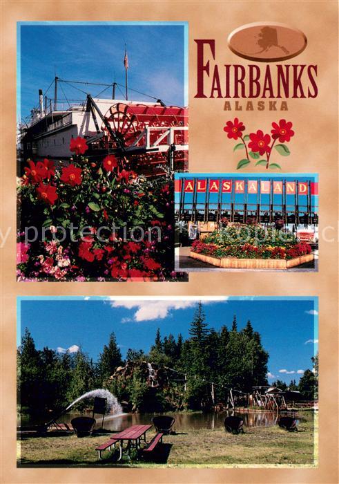 73716865 Fairbanks Alaska Alaskaland Riverboat Nenana Flowers