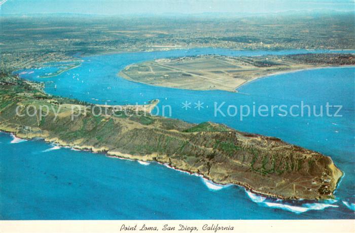 73716908 San Diego California Point Loma San Diego Bay aerial view