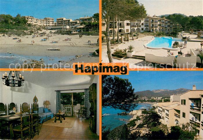 73717796 Paguera Mallorca Islas Baleares Hapimag Paguera Strand Pool Zimmer Pano