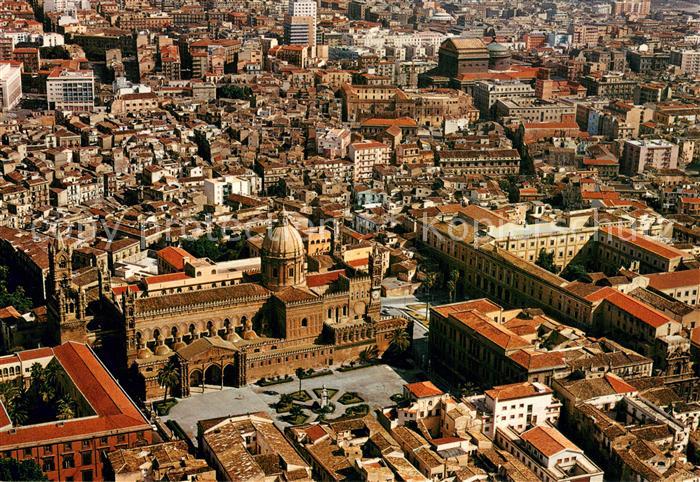 73718178 Palermo  Sicilia Panorama visto dall aereo Cattedrale