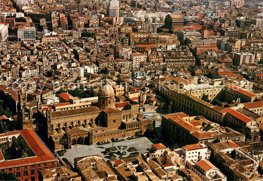 73718178 Palermo  Sicilia Panorama visto dall aereo Cattedrale