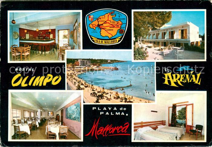 73719277 Playa de Palma Mallorca Hostal Olimpo El Arenal Gastraeume Zimmer Stran