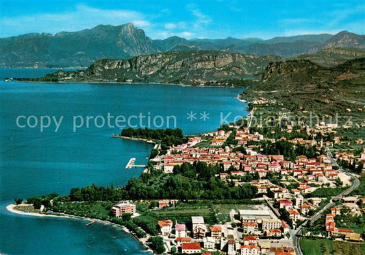 73719084 Bardolino Lago di Garda Fliegeraufnahme Gesamtansicht m. See