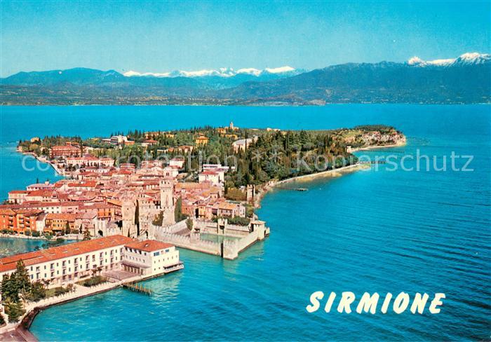 73719085 Sirmione Lago di Garda Fliegeraufnahme