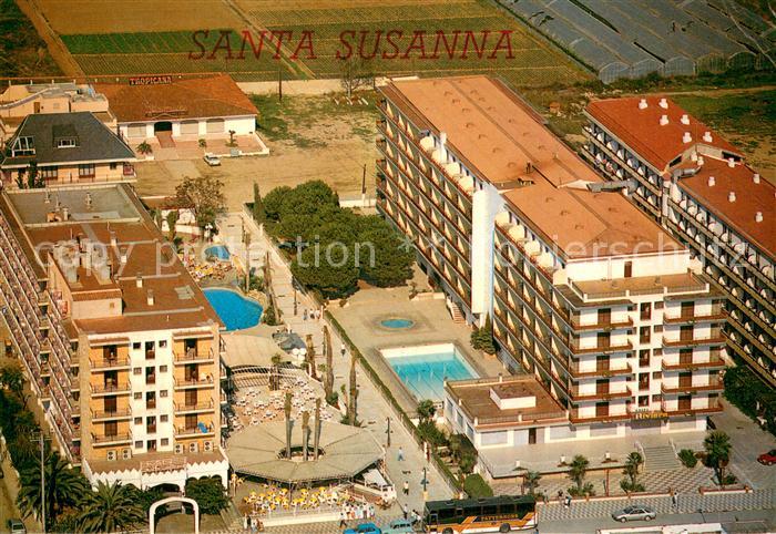 73719374 Santa Susanna Cataluna Fliegeraufnahme Costa del Maresme