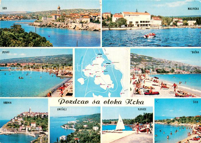 73720581 Krk Otok Croatia Ferienorte der Insel Strand