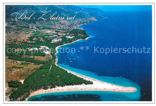 73720127 Bol Otok Brac Croatia Zlatni rat Fliegeraufnahme