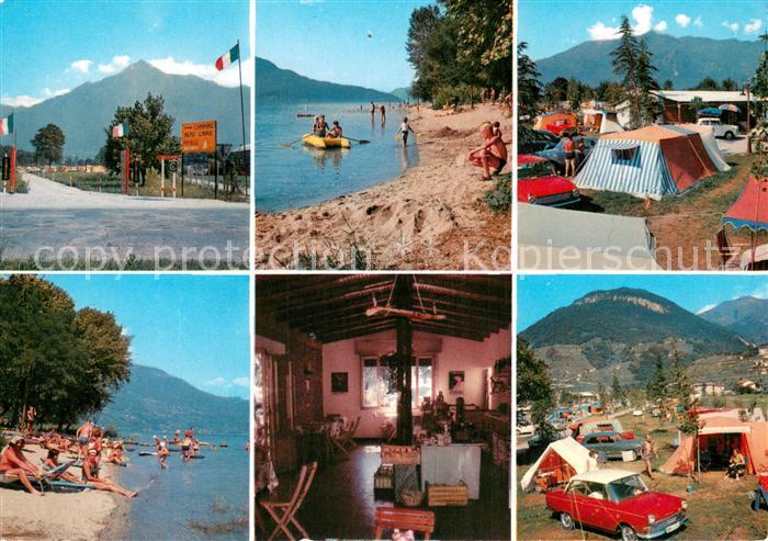 73722138 Domaso Lago di Como Camping Alto Lario Strandpartien Restaurant