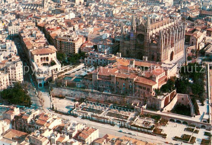 73728161 Palma de Mallorca Fliegeraufnahme Catedral y Huerto del Rey