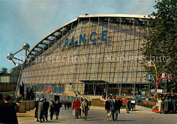 73793796 Exposition Universelle Bruxelles 1958 Pavilon France