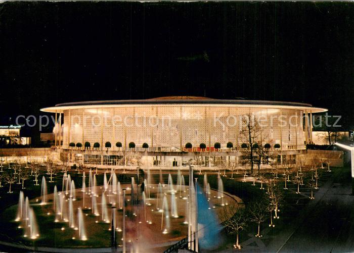 73793803 Exposition Universelle Bruxelles 1958 Pavillon der U.S.A bei Nacht