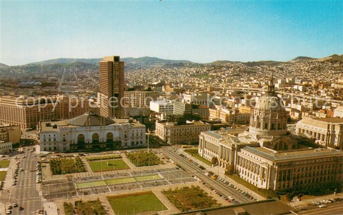 73732460 San Francisco California Convention Center and Civic Center Plaza aeria