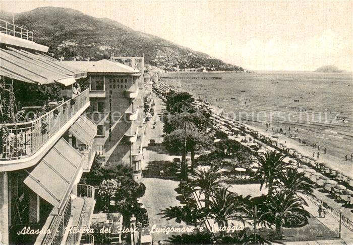 73743413 Alassio Liguria IT Strand Kueste de Blumen