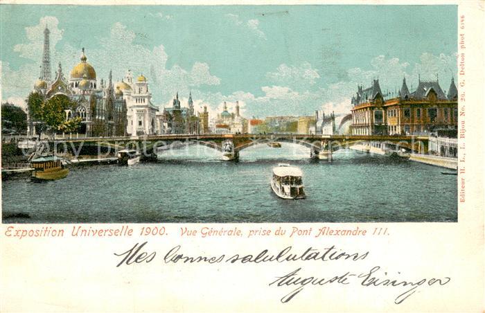 73742988 Exposition Universelle Paris 1900 Vue Generale, prise du Pont Alexandre