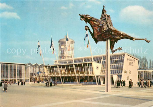 73747814 Exposition Universelle Bruxelles 1958 Allegorie von den 4 Aymon Kindern