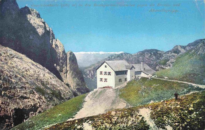 73977672 Grasleitenhuette 2165m Tiers Bolzano IT Berghaus in den Dolomiten Stemp