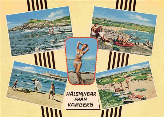 73978303 Varberg Suède panorama côtier plage baignade beauté