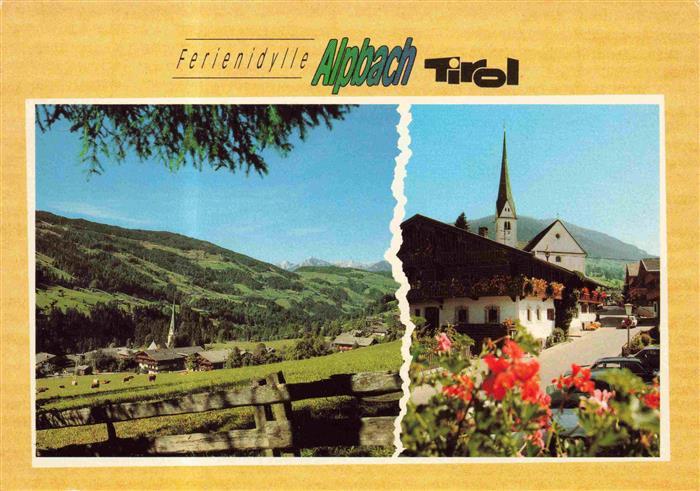 73978386 Alpbach Tirol AT Panorama Ortsansicht mit Kirche