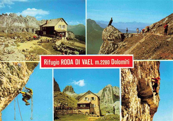 73978869 Roda di Vael 2283m Rotwandhuette Dolomiti IT Rifugio Berghuette Dolomit