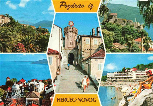 73978467 HERCEG NOVI Hercegnovi Monténégro Vues partielles sur la vieille ville et la mer