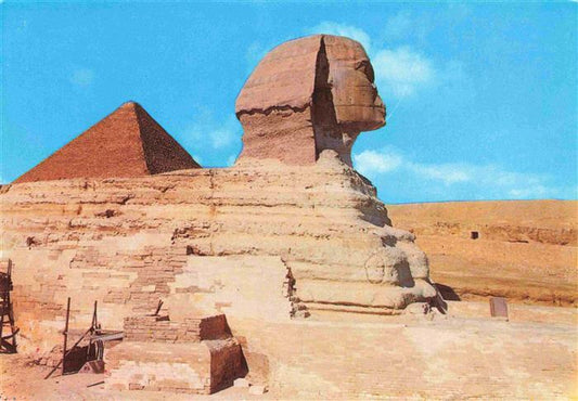 73978901 Giza Gizeh Egypt The Sphinx and the Pyramid of Cheops