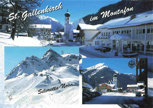 73978906 St Gallenkirch Vorarlberg AT Wintersportplatz im Montafon Ortsmotive Ki