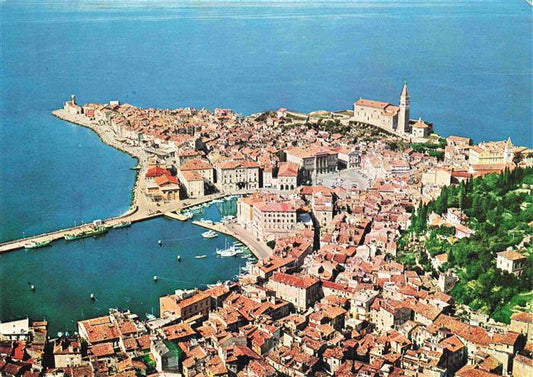 73980087 Piran Istria Slovenia Fliegeraufnahme