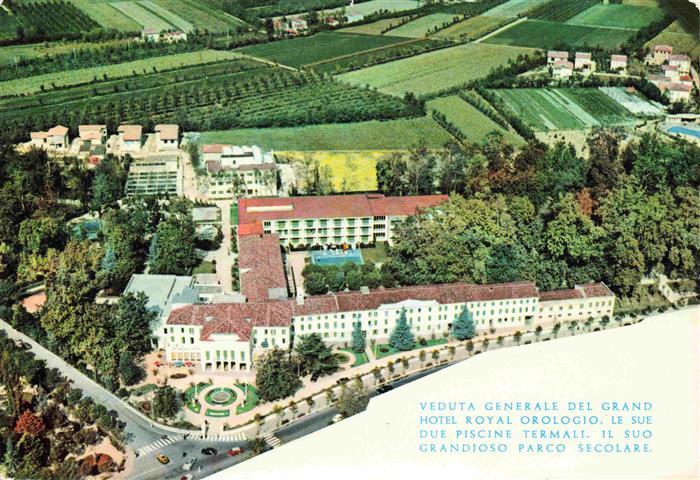 73980723 Abano Terme Veneto IT Grand Hotel Royal Orologio Fliegeraufnahme