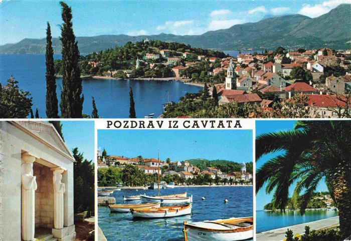 73980575 Cavtat Croatia coastal panorama harbor promenade