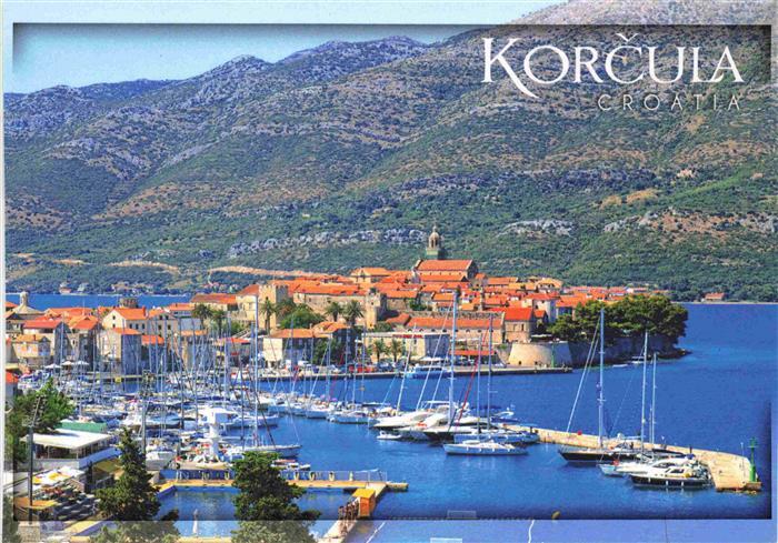 73980576 Korcula Curzola Croatia Panorama Harbour