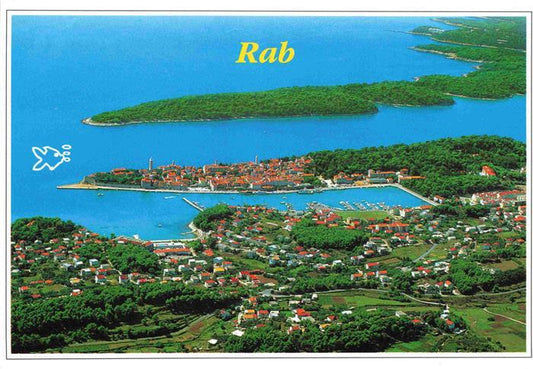 73980602 Rab  Croatia Fliegeraufnahme