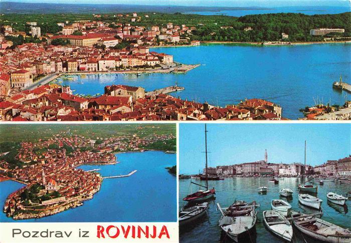 73980951 Rovinj Rovigno Istria Croatia Panorama Harbor Aerial View