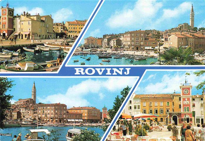 73980996 Rovinj Rovigno Istria Croatia Harbour Old Town City Center