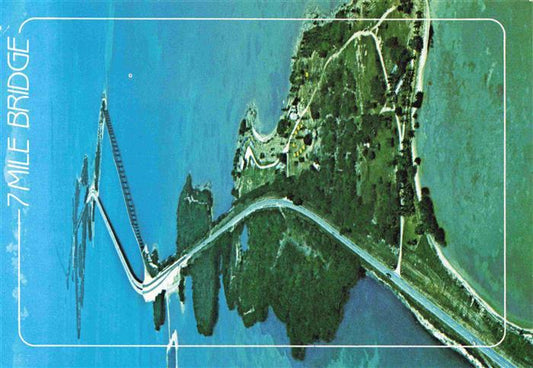 73981120 Florida Keys Florida USA Aerial view of Bahia Honda and Seven Mile Brid