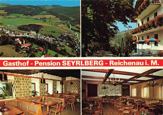 73981091 Reichenau Muehlkreis Fliegeraufnahme Gasthof Pension Seyrlberg Gastraeu