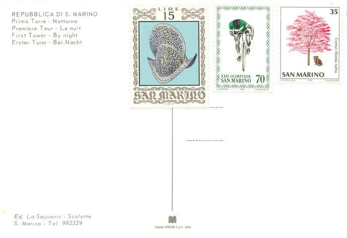 73981957 Repubblica di San Marino Prima Torre Notturno