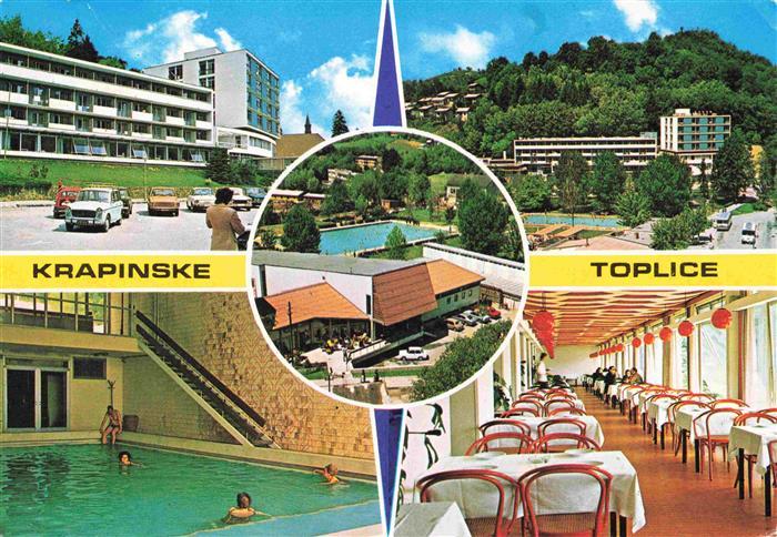 73981985 Krapinske Toplice Hotels Frei und Hallenbad Speisesaal