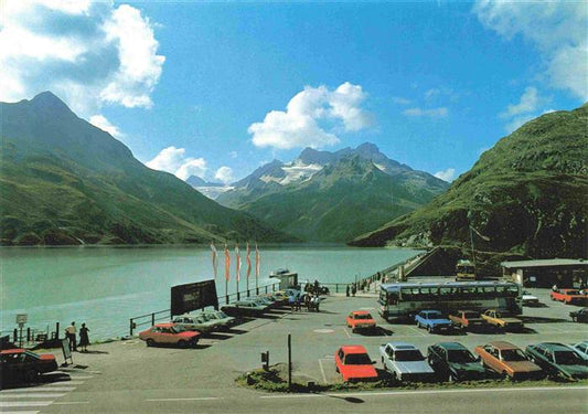 73981990 Silvrettasee Montafon Vorarlberg AT Panorama mit Silvretta