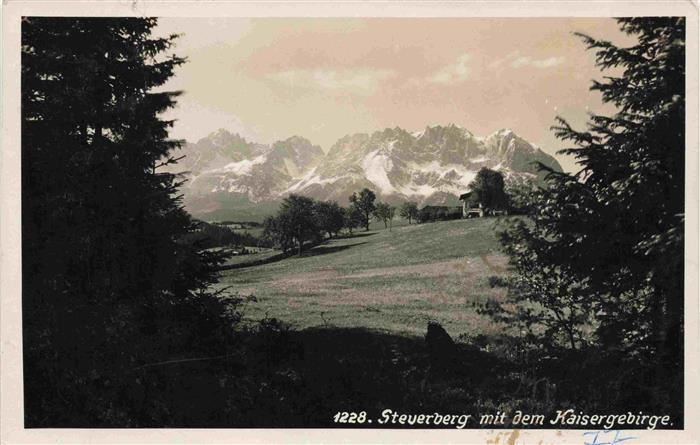 73981341 Steuerberg Goggausee Kaernten AT Panorama Blick gegen Kaisergebirge