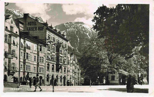 73981365 INNSBRUCK Tirol AT Innstrasse mit Hotel Kaiserhof