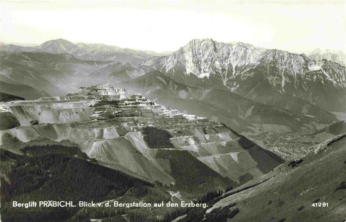 73981376 Praebichl Eisenerz Steiermark AT Panorama Blick von der Bergstation auf