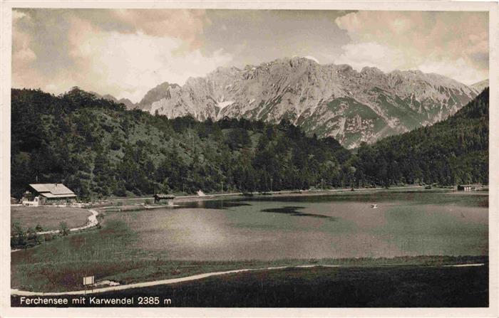 73981609 Ferchensee Karwendel Schwaz Tirol AT Panorama mit Karwendel