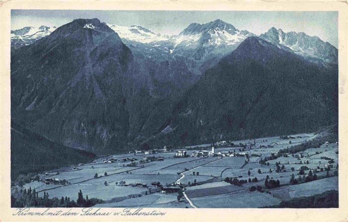 73981614 Krimml 1076m Pinzgau AT Panorama mit Seekaar und Falkenstein Alpen