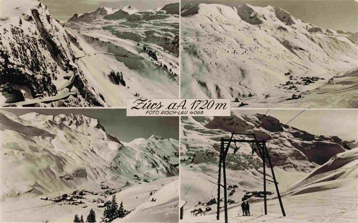 73981675 Zuers Arlberg Panorama Wintersportplatz Alpen