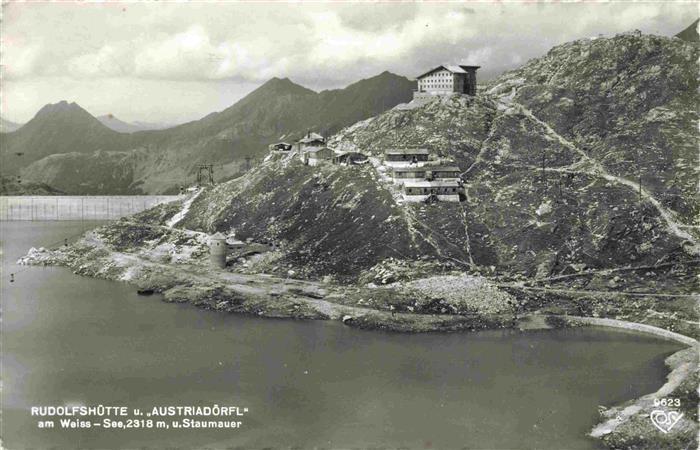 73981874 Rudolfshuette 2315m Weisssee AT Berghaus Rudolfshuette und Austriadoerf