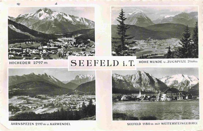 73981877 Seefeld Tirol Alpenpanorama Hocheder Hohe Munde Zugspitze Ahrnspitzen K