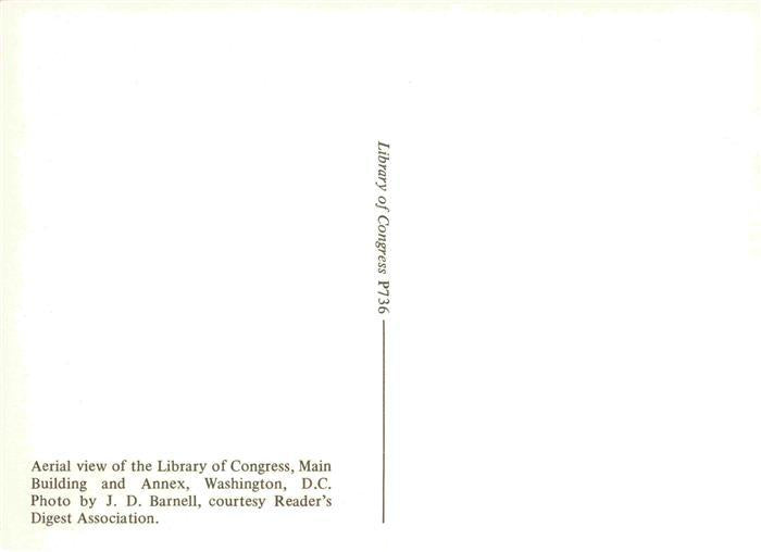 73982112 WASHINGTON DC USA Aerial view of the Library of Congress Main Building