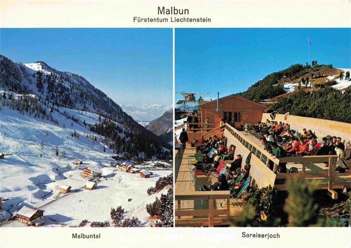 73982119 Malbun Triesenberg Liechtenstein Panorama Malbuntal Sareiserjoch Bergre