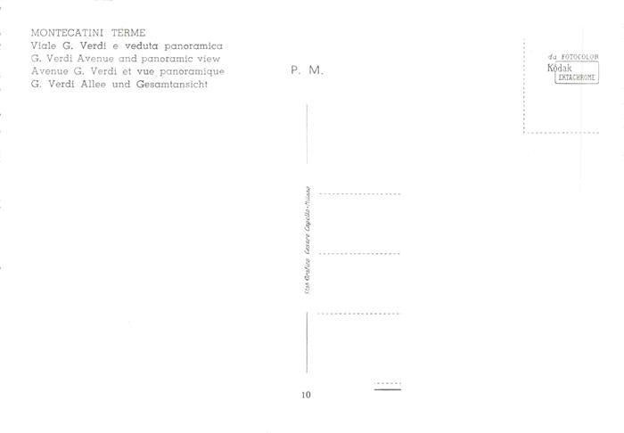 73982147 Montecatini Terme Pistoia Toscana IT Viale G. Verdi e veduta panoramica